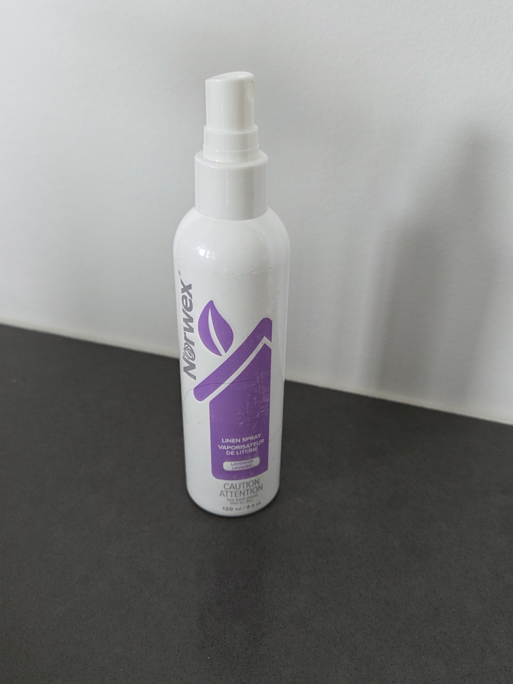 Norwex Lavender Linen Spray 120mL – Approximately 75% Remaining